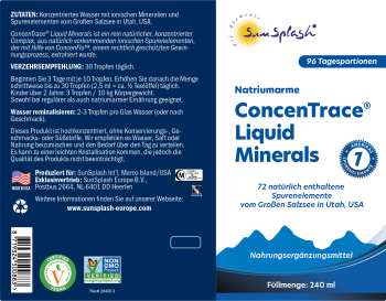 SunSplash ConcenTrace® Liquid Minerals 240ml