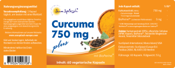 SunSplash Curcuma 750 mg plus