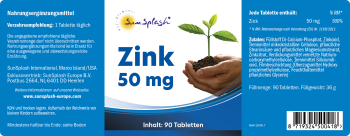 SunSplash Zink 50 mg